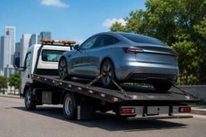 Guincho para carro elétrico: o que muda no reboque?